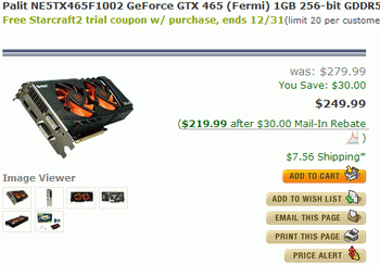 GeForce GTX 465 price drop